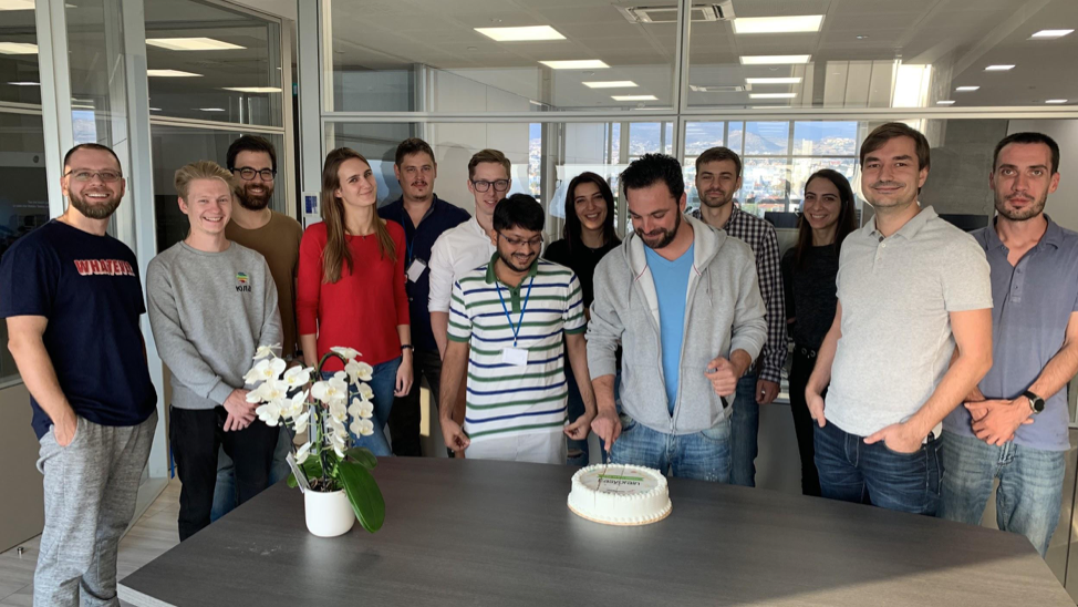 Milestone celebration of 100 employees in Easybrain Limassol office Milestone celebration of 100 employees in Easybrain Limassol office